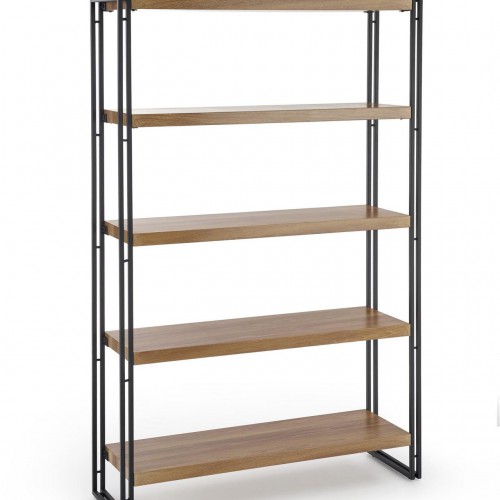 Стелаж HALMAR BOLIVAR REG-2 дуб золото / чорний 100/30/155 см